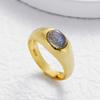 Labradorite Sterling Silver Open Ring - High-End Women's Natural Crystal Jewelry