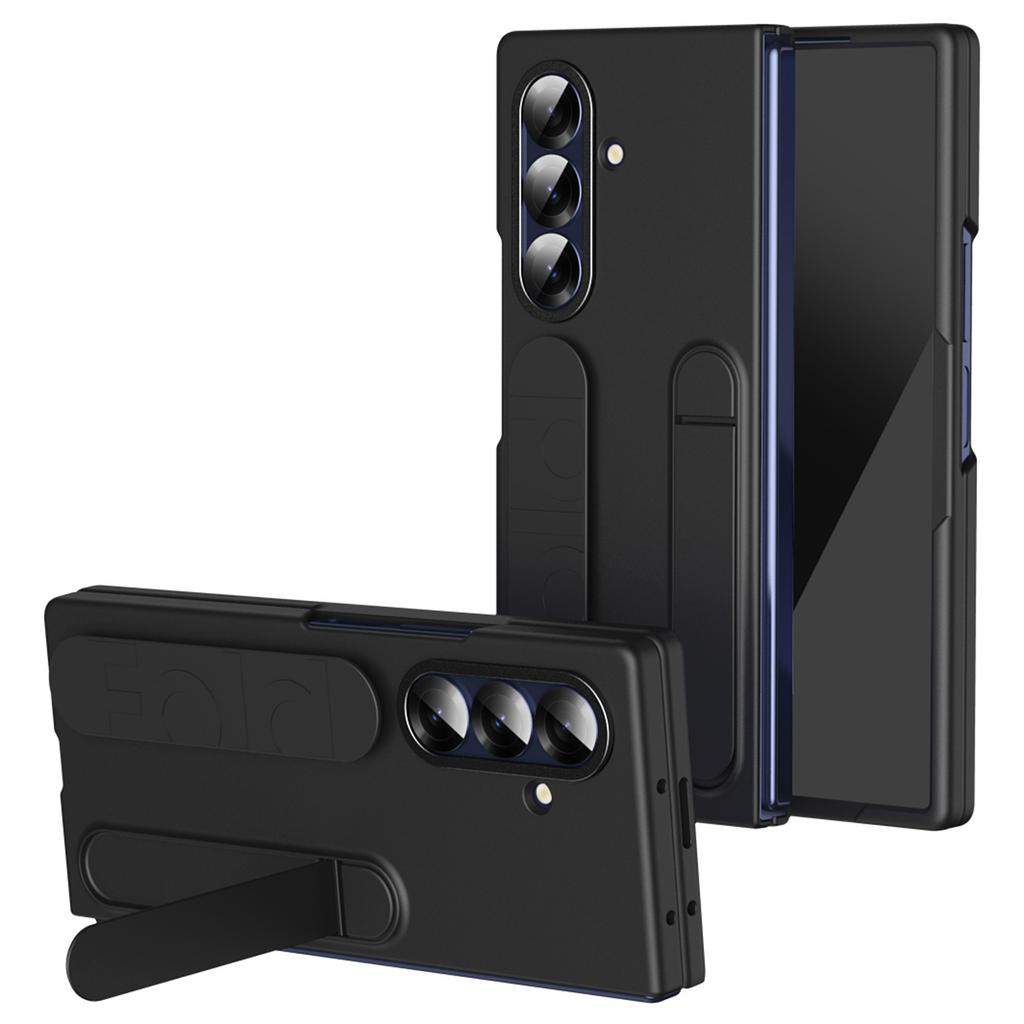 For Samsung Galaxy Z Fold7 5G Phone Case Kickstand Wristband PC Silicone Mobile Cover