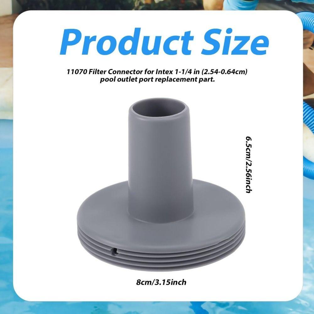 Raccord de piscine 1,25 pouce Connecteur de piscine en plastique Raccord de sortie Facile à installer