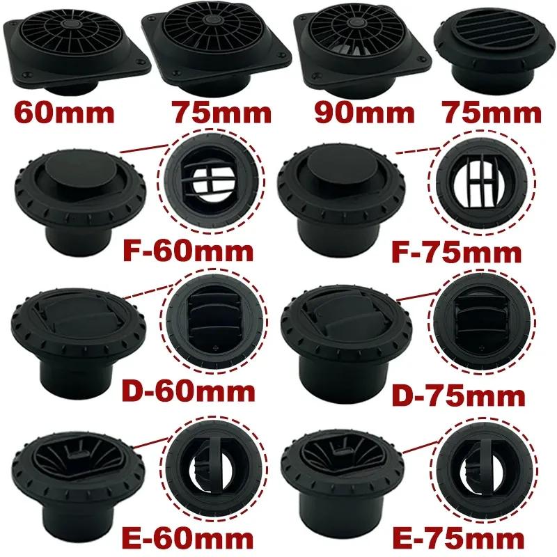 2X 60mm 75mm 90mm Warm Air Vent Outlet Rotatable Air Diesel Heater Conditioner For Car Truck VAN Camper Pipe Outlet Connector