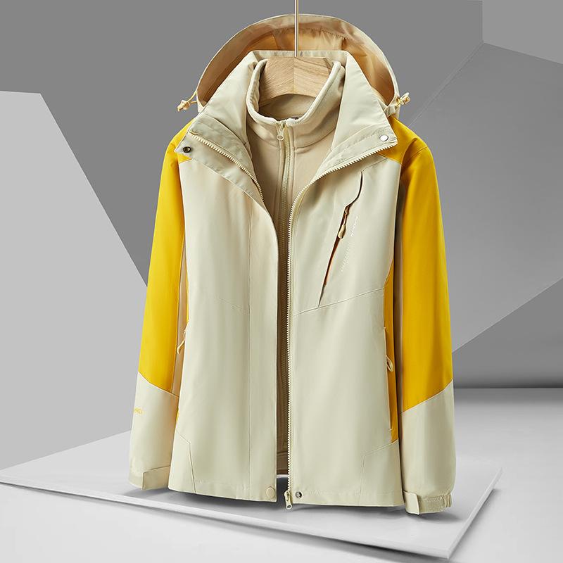 Jacket Lining Fleece Men's and Women's Three-in-one Mountaineering Jacket Removable Windproof and Waterproof Jacket