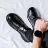 Leather Shoes Men's High-end British Formal Wear Business and Leisure Korean Version Low-top Soft-faced Lazy One-pedal 91833-K