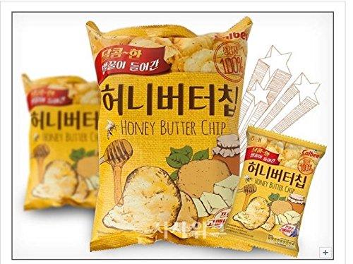 1 box Honey Butter Chip New Haetae Korean Potato Snack Chips Crackers 60g x 16 pieces Honey Butter Chip Direct [Overseas Shipping]