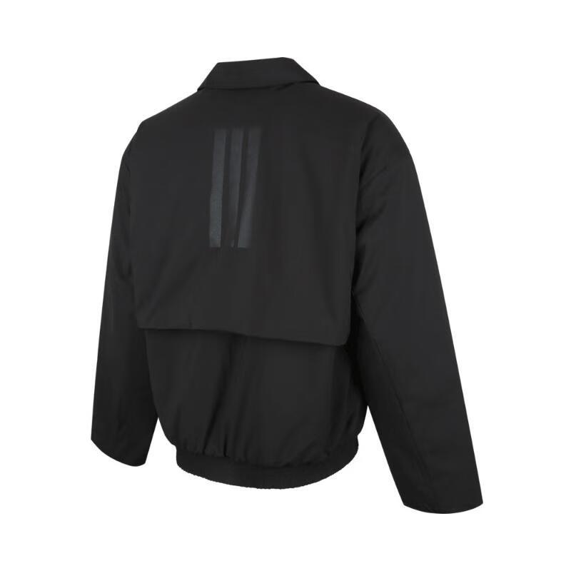 Adidas Warm Collared Comfortable Short Cotton Jacket Men Jacket Black JD6663