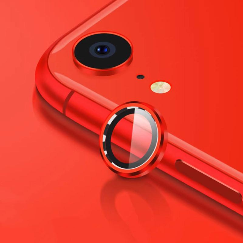

Металлическая защитная пленка для камеры iPhone Xr SE 2022 2024 SE2 4 SE3 Защитное кольцо для объектива Закаленное стекло на задней панели SE 2 3 Защитная пленка для экрана for iPhone Xr красный