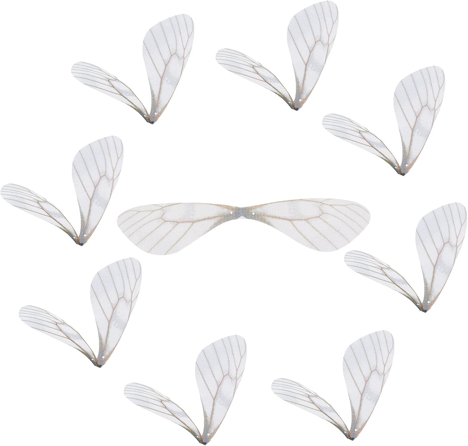 

10/20/50 шт. Подвески в виде крыльев стрекозы, подвеска в виде крыльев бабочки, тканевые крылья, украшения для женщин, серьги своими руками, изготовление украшений для вечеринок в помещении, ремесла 20pcs белый