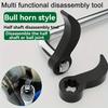 Angle Type Half Axle Disassembly Tool Kit Drive Pry Bar Adapter for Open-end Wrenches Professional Axle Removal Repair Tool Set