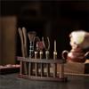ABBP-Solid Wood Tea Ceremony Six Gentlemen Set Tea Set Accessories Daquan Tea Table Tray Tea Making Tools Tea Scraping Set