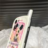 Korean Cute Cartoon Plush Puppy Doll Phone Design Case For Iphone 14 13 12 11 Pro Max Lovely Shockproof Soft Back Cover Funda