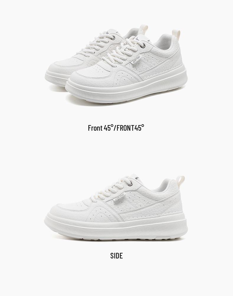 Red Dragonfly Men's White Height-Increasing Sports Casual Shoes