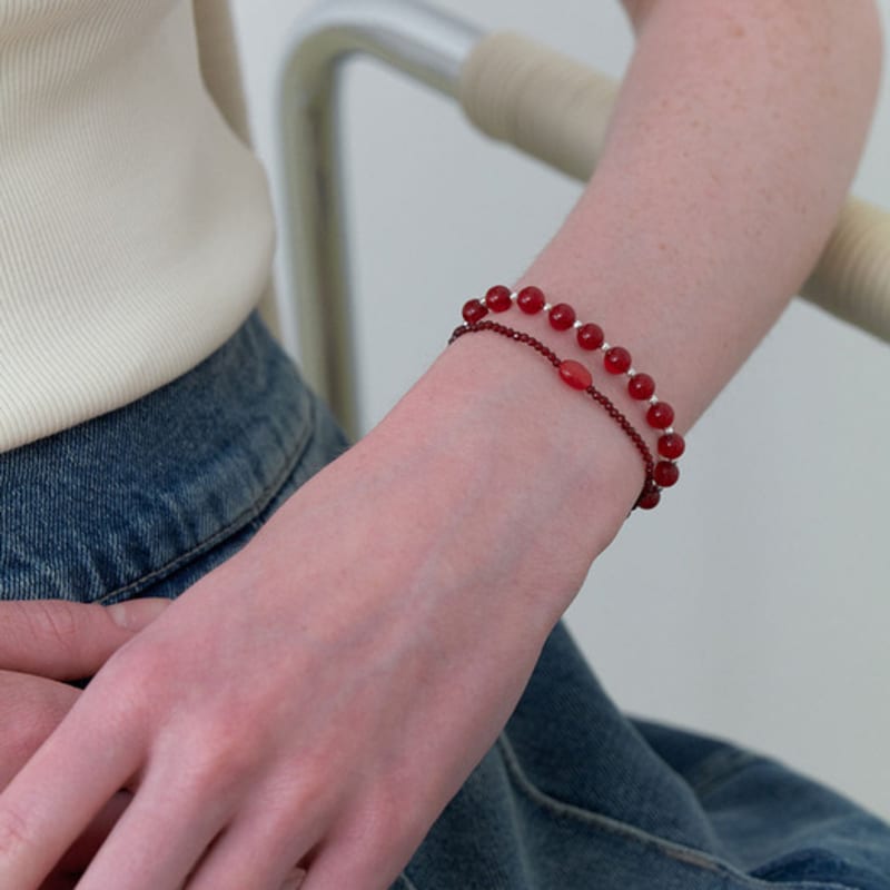 LOVE ME MONSTER Cherry Gem Bracelet (L242MBC050)