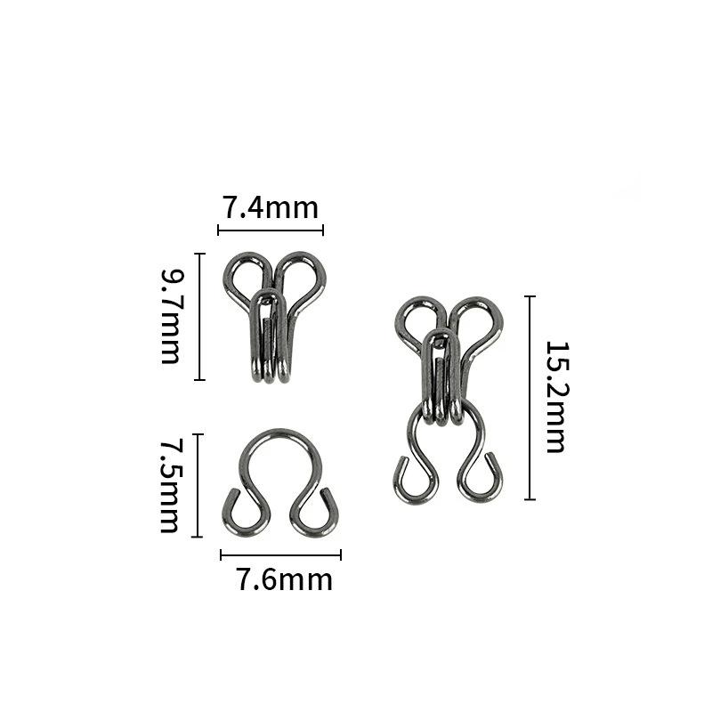 10 Pairs Metal Invisible Garment Hook Jeans Pants Skirts Adjust Clasp Decoration Buttons Diy Sewing Crafts Accessories