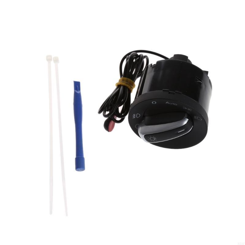 

2025 New Auto Front for Head Light Switch Rotation Button for Golf 5 6 MK5 MK6 чёрный