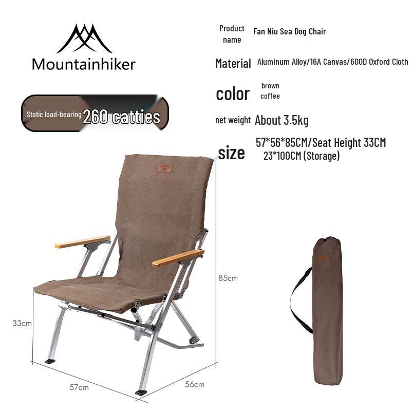 Mountain Guest Foldable Outdoor Camping Chair with Storage