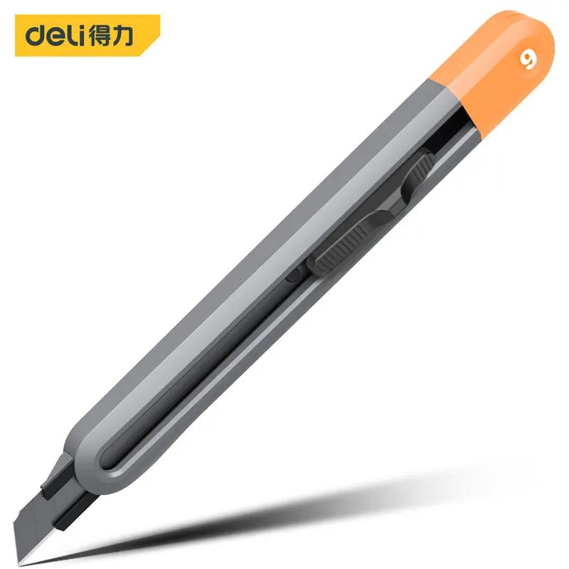 Deli Utility Knife Sk2 Blade High-quality Tool Buttons Self-locking Paper Cutting Utility Knife Office Furniture Supplies