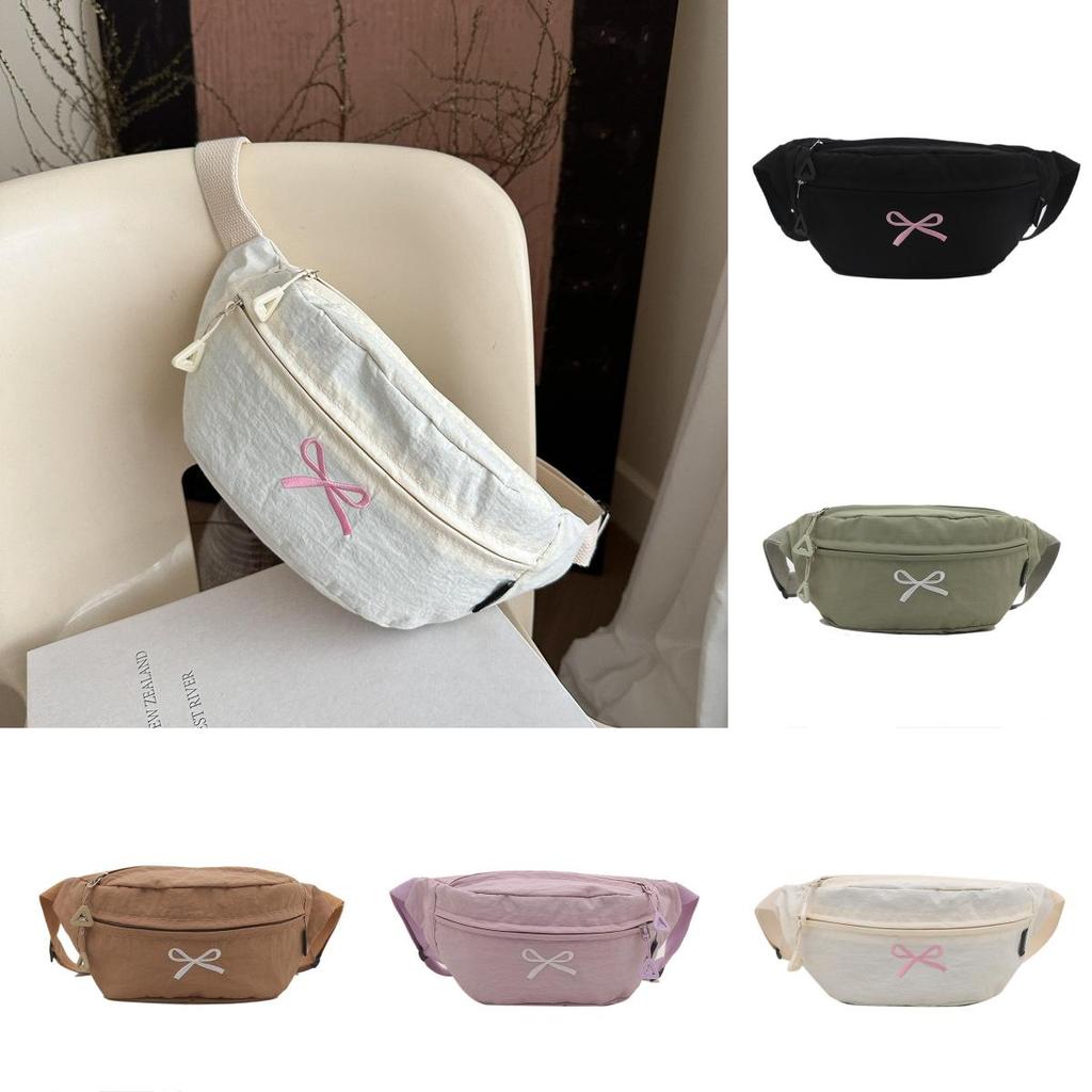 Canvas Butterfly Bow Crossbody Bag For Casual Streetwear Women