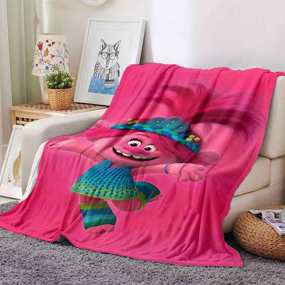 1Pc Pink Hair Adventure Blanket For Couch Bed Plush Cozy Fuzzy Blanket Super Soft Warm Blankets For Fall And Winter 091849