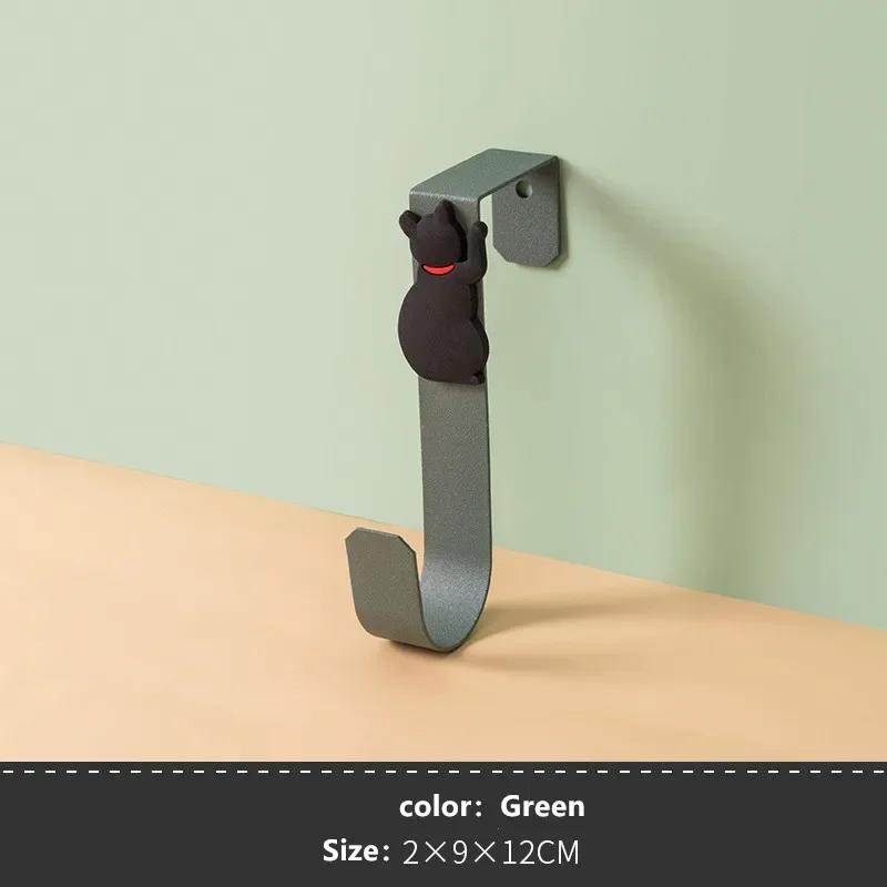 1PC Cabinet Door Back Hook Free Punching Bathroom Door Back Multifunctional Storage Hook Drawer Robe Hook