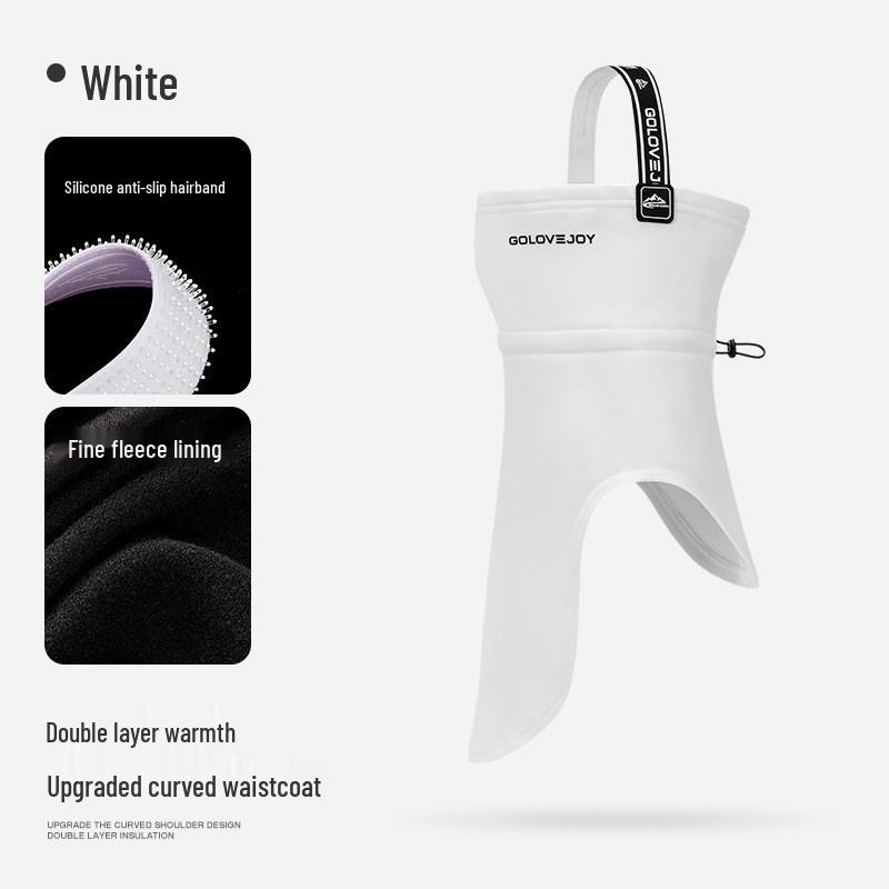 Unisex Thickened Fleece Winter Ski Mask - Warm, Windproof, Coldproof, for Autumn Outdoor Cycling