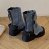 Martin boots women's British style summer 2025 new platform boots explosion small solid color high sandals