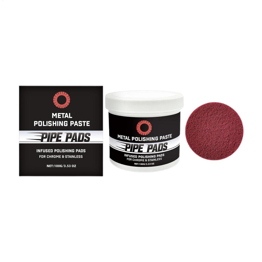 Metal Polishing Scratch Cleaner Remover Refurbishing Paste For Removes Oxidation Discoloration Brass Aluminum Pipes Exhaust 100g