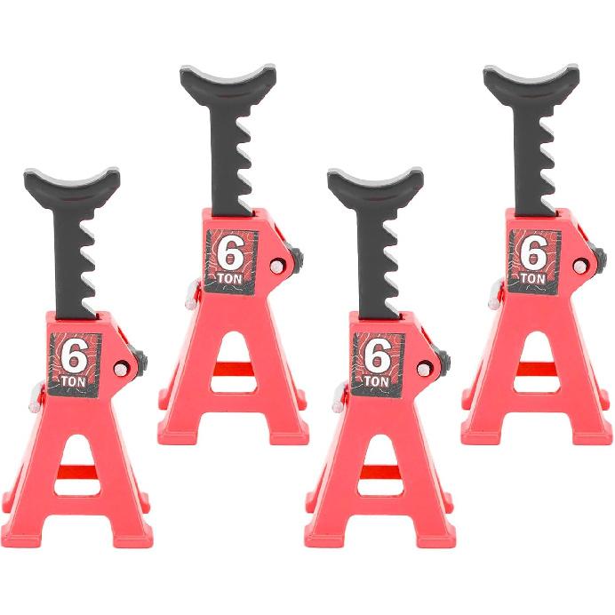 Haofy Mini Jack Stand, 4PCS RC Jack Stand Lightweight Compact Stable Performance Wide Application 1/24 for SCX24 RC Car