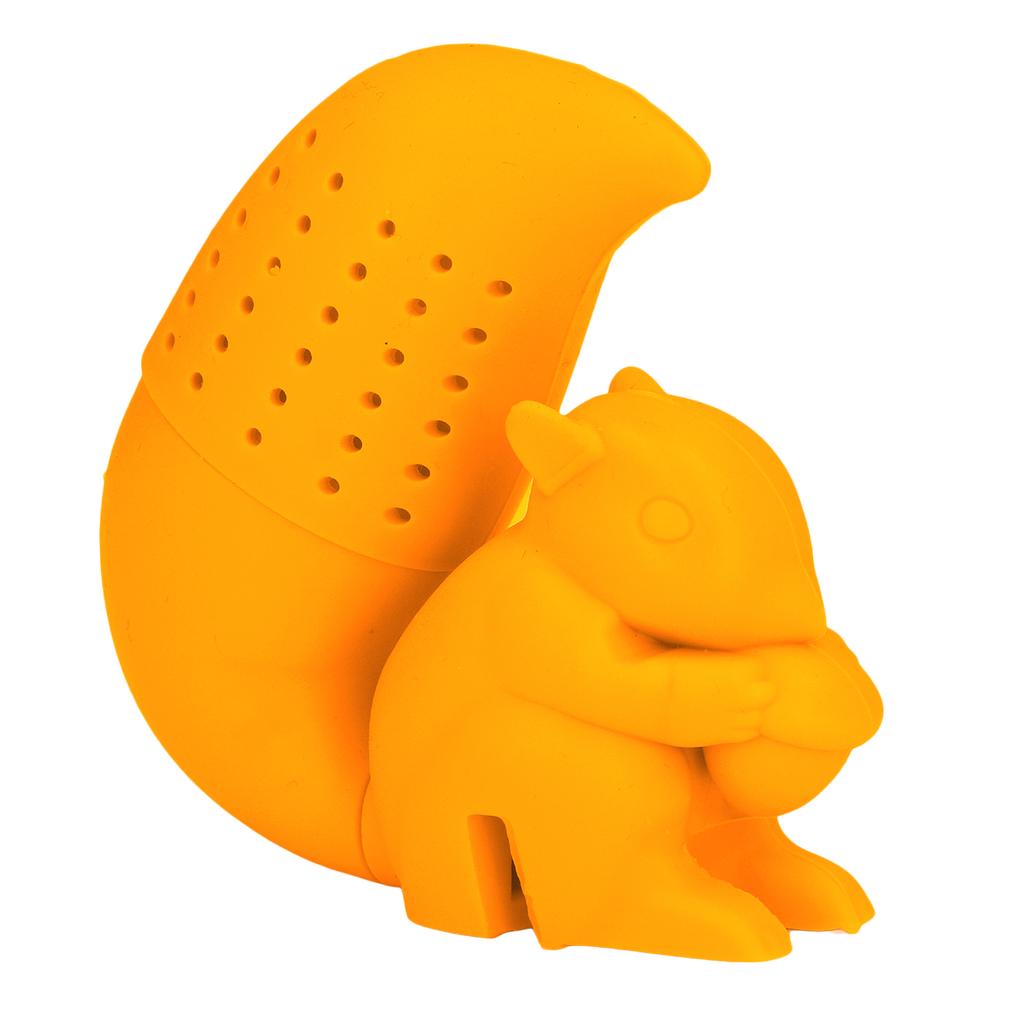 Food Grade Silicone Squirrel Shape Tea Strainer Cute Squirrel Shaped Tea Infuser Filter