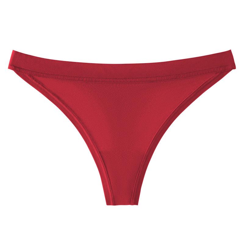 5-Pack Women's Low-Waist Sexy T-Back Underwear - Plus Size, European & American Style, Breathable Triangle Briefs