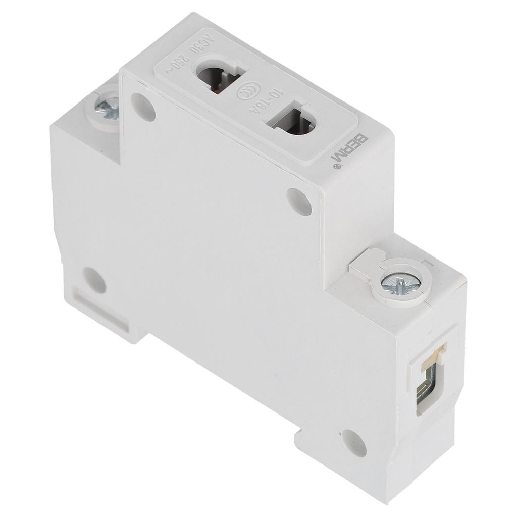 12 stk BERM Strømkontakt DIN-skinnemontert 2-pins Modulær Uttak Fordelingsboks Tilbehør 250V
