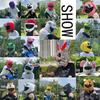 Motorradhelmbezug Schutz Kopfbedeckung Cartoon Plüsch Set Für Motorrad Integralhelm Schutzhülle Motorrad Sicherheit Hase