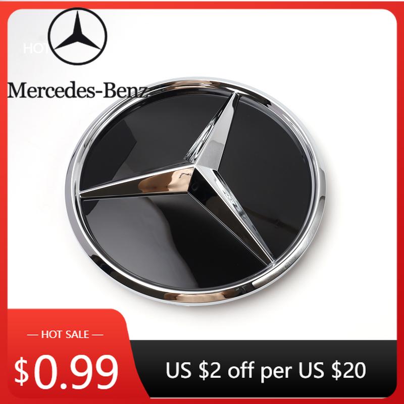 Hot Car Sticker 185mm 3D ABS logo The front grille star logo badge mirror bottom For Mercedes-Benz W164 ML-class Before 2013