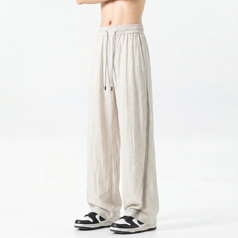 Losse Straight Leg Broek voor Heren, Casual Broek voor Heren
