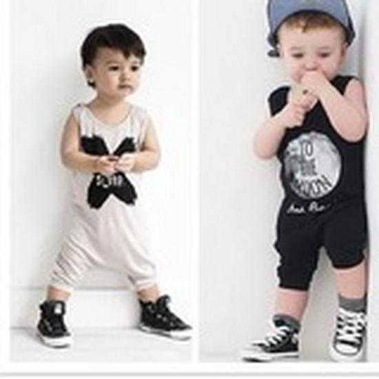 Korean Style Sleeveless Bamboo Infant Romper - Solid Color Summer Baby Onesie