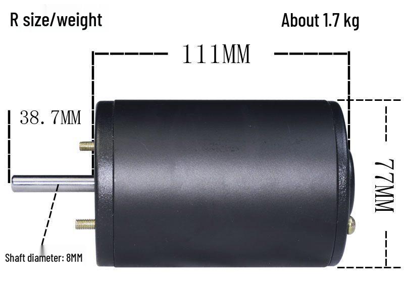 300W Dual Bearing Reversible DC Motor Generator for Wind & Hydro Power, 12-24V