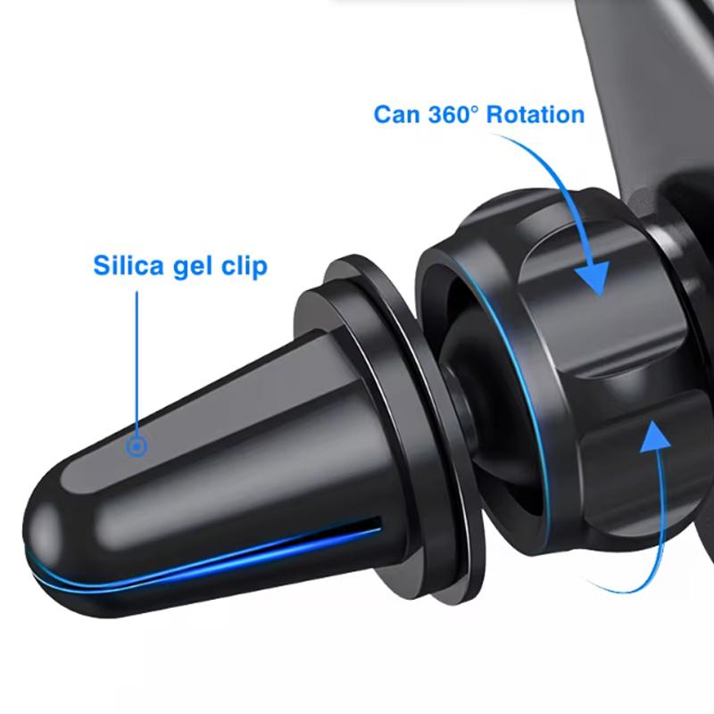 Gravity Phone Holder Car Air Vent Clip Mount Smartphone Stand For Jeep Grand Cherokee Wrangler JK Gladiator Compass Renegade Pat ALZ1