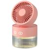 Mini USB Water Cooling Fan - Foldable Desktop with Turbine, Mist Spray & Night Light for Home, Outdoor, Office & Dorm Use
