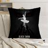 Movie B-Black S-Swan Classic Pillow Case Pattern Printed Pillowcase For Living Room Sofa Cushion Cover