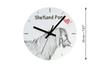 Shetland Pony – Wall clock with a horse, shelf clock with a print | Art-Dog