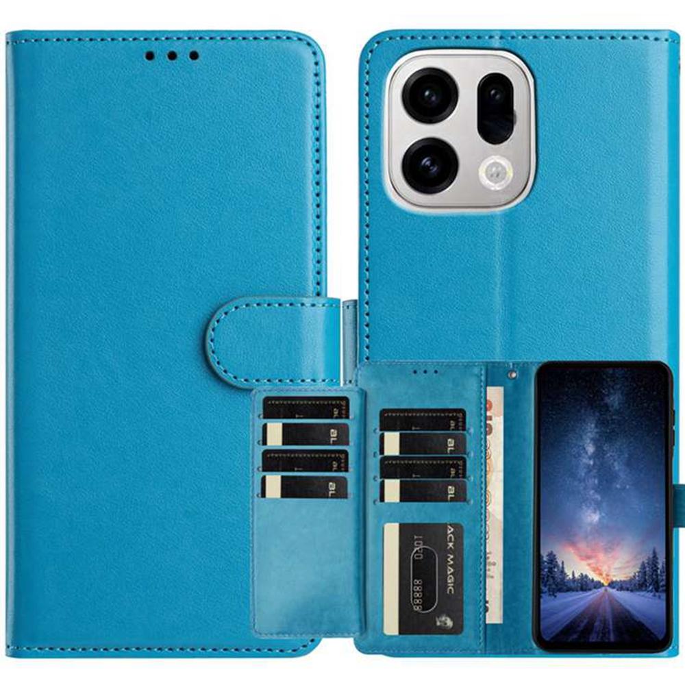 For Oppo Find X9 Pro 5G Wallet Phone Case Stand PU Leather Folio Flip Cover with 8 Card Slot