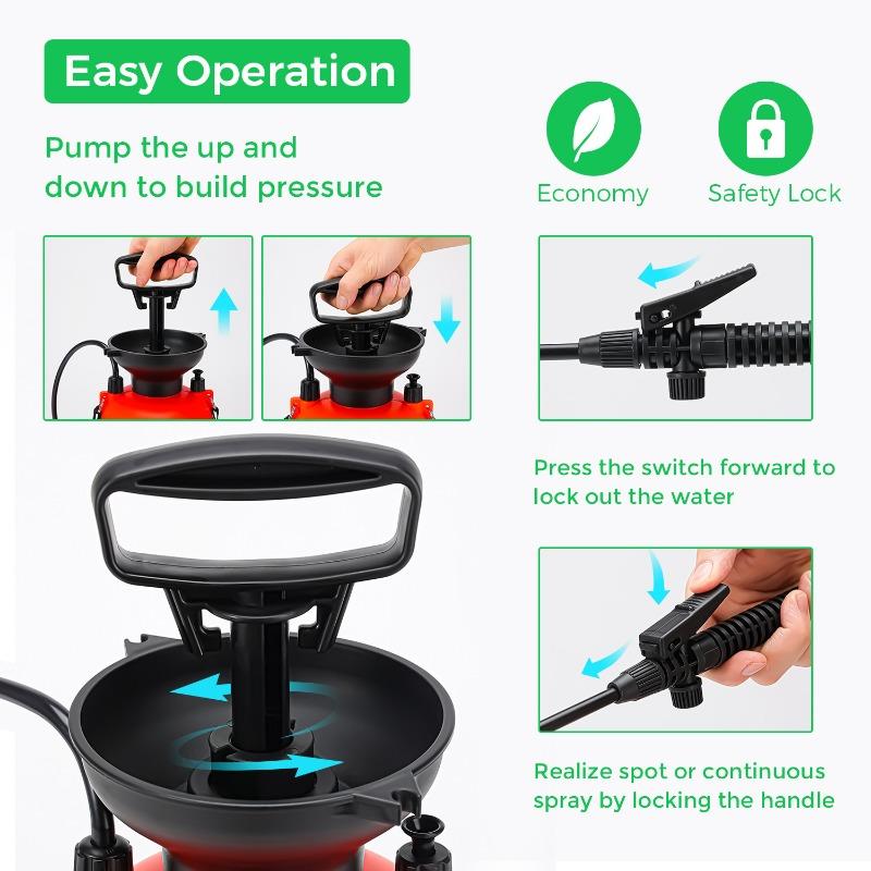 3-8L Cleaning Spray Cans Garden Watering Flowers Car Wash Shoulder Sprayer Air Pressure Spray Cans