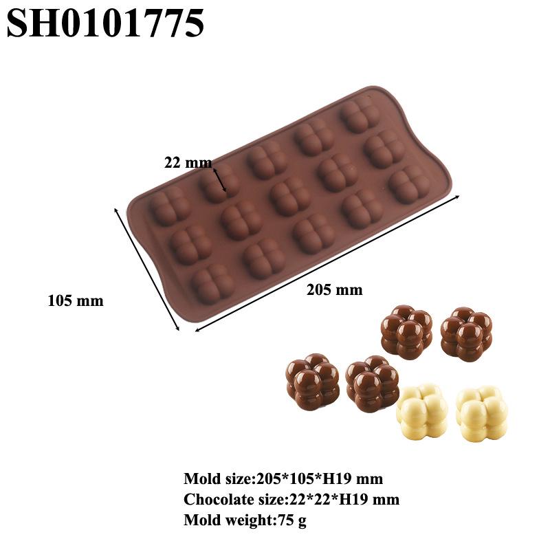 Dubai Rose Silikonform für Schokolade und Mousse