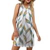 Women's V-neck Summer Casual Beach Vacation Women's Sleeveless Floral Print Sundress