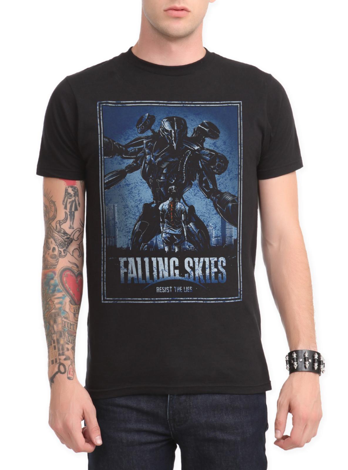 Falling Skies Resist The Lies T-Shirt S разноцветный