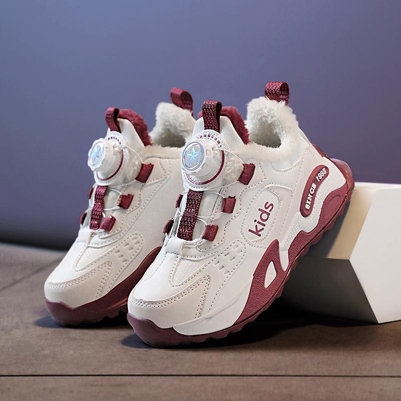 Classmate 25 years old new boys and children running shoes breathable mesh sneakers shock-absorbing double mesh button running shoes