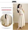 2026 Summer Maternity Dress: Elegant Neckline with Sequins, Loose Fit