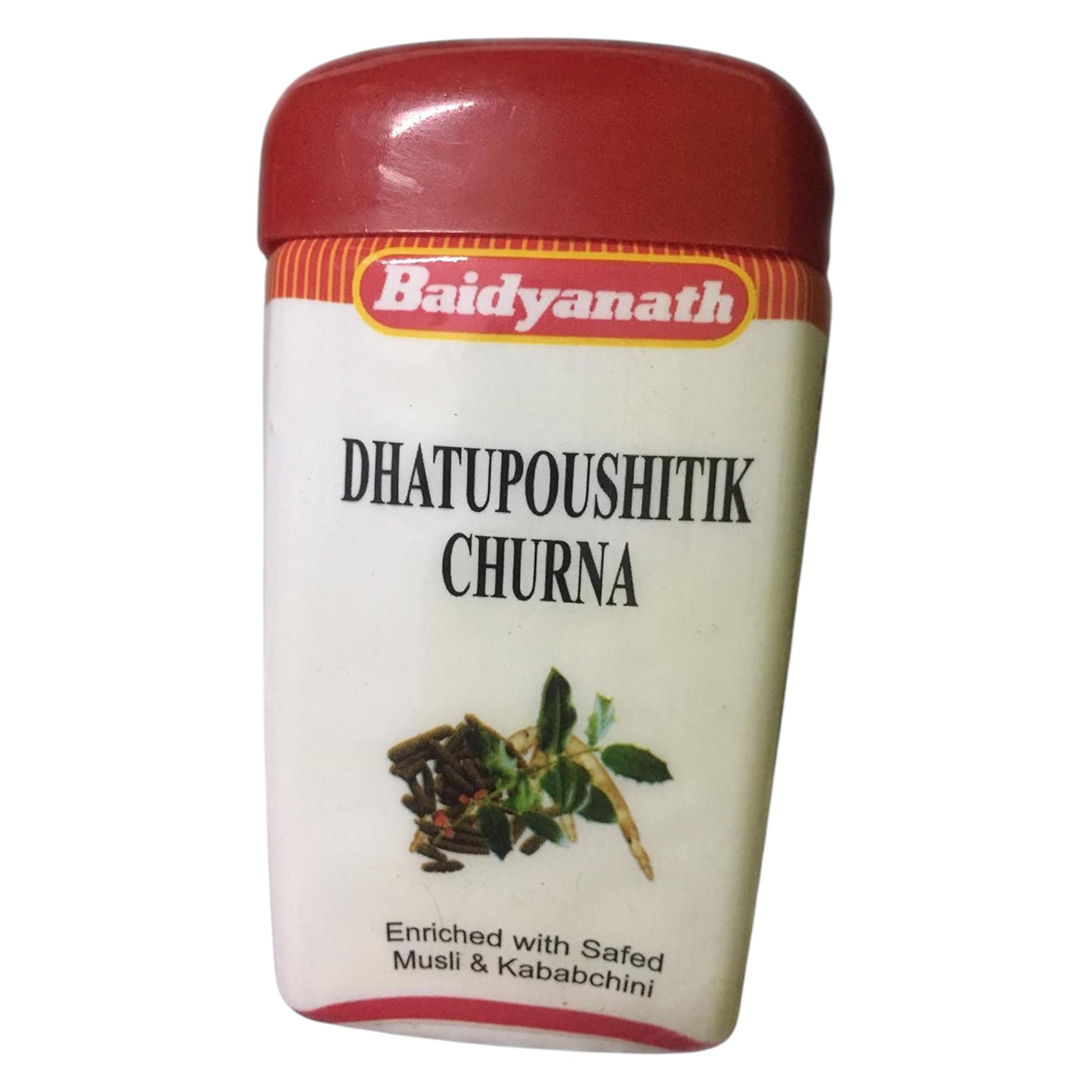 

Baidyanath Jhansi Dhatuposhitik Churna 50G Unisex Herbal Powder for Wellness Support Pack of 1