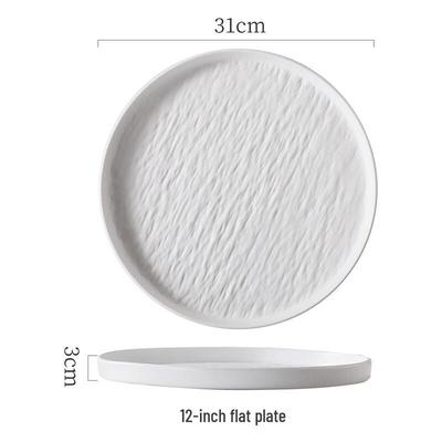 Stone Pattern Ceramic Dinner Plate