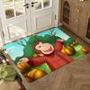 C-Curious Mokey G-George Floor Mat Soft Thickened Absorbent Non-Slip Bedroom Living Room Door Mat Home Decor Flannel Rugs