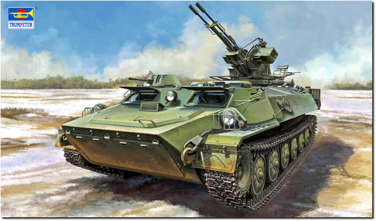 

Trumpeter 1/35 MT-LB General-Purpose Armored Transport Vehicle with ZU-23-2 Anti-Aircraft Gun Plastic Model Kit 09618