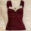 Y2K Harajuku Lace Bow Camisole - Spicy Girl Retro Summer Top